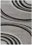6' X 9' Gray Abstract Dhurrie Area Rug - Homeroots