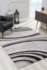 8' X 10' Gray Abstract Dhurrie Area Rug - Homeroots - Flyclothing LLC