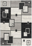 20' Gray Abstract Dhurrie Runner Rug - Homeroots