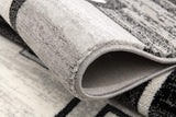 3' X 5' Gray Abstract Power Loom Area Rug - Homeroots - Flyclothing LLC