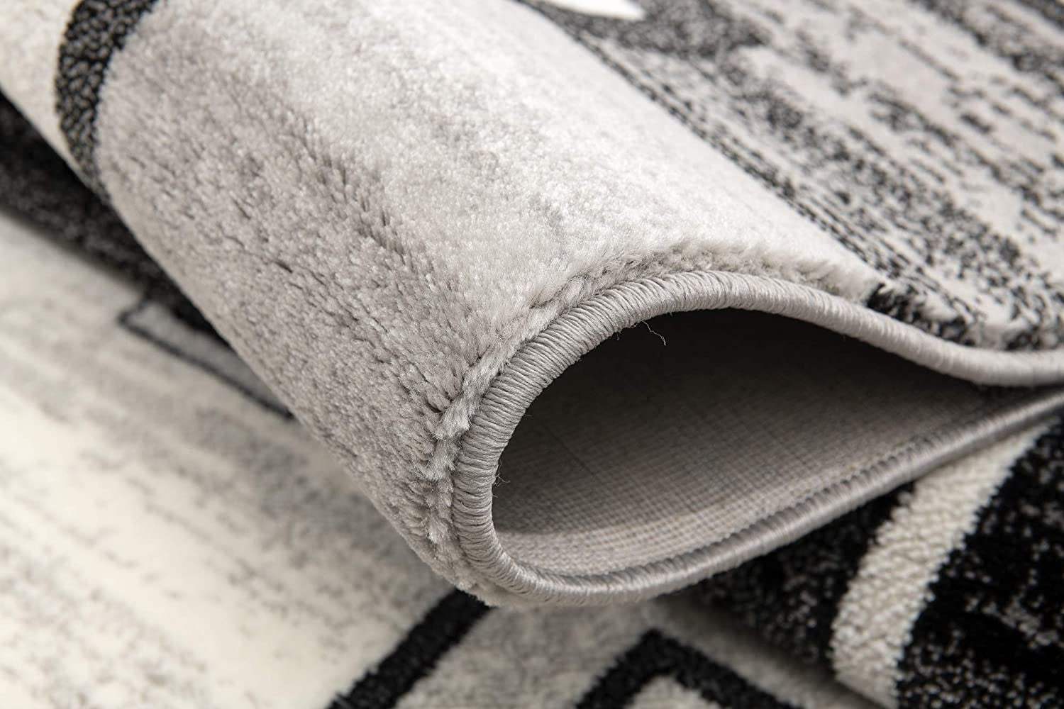 3' X 5' Gray Abstract Power Loom Area Rug - Homeroots - Flyclothing LLC