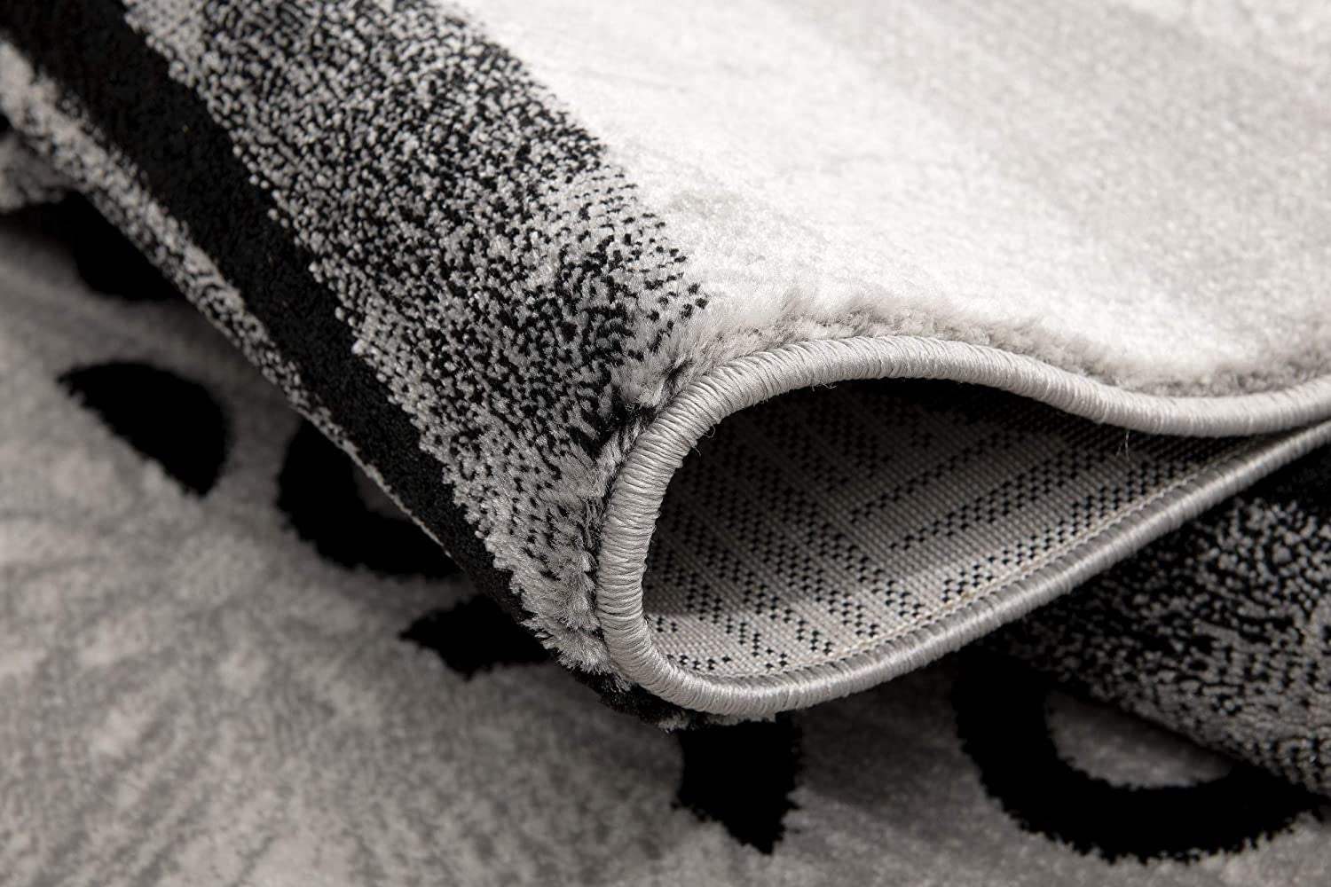4' X 6' Gray Abstract Power Loom Area Rug - Homeroots - Flyclothing LLC