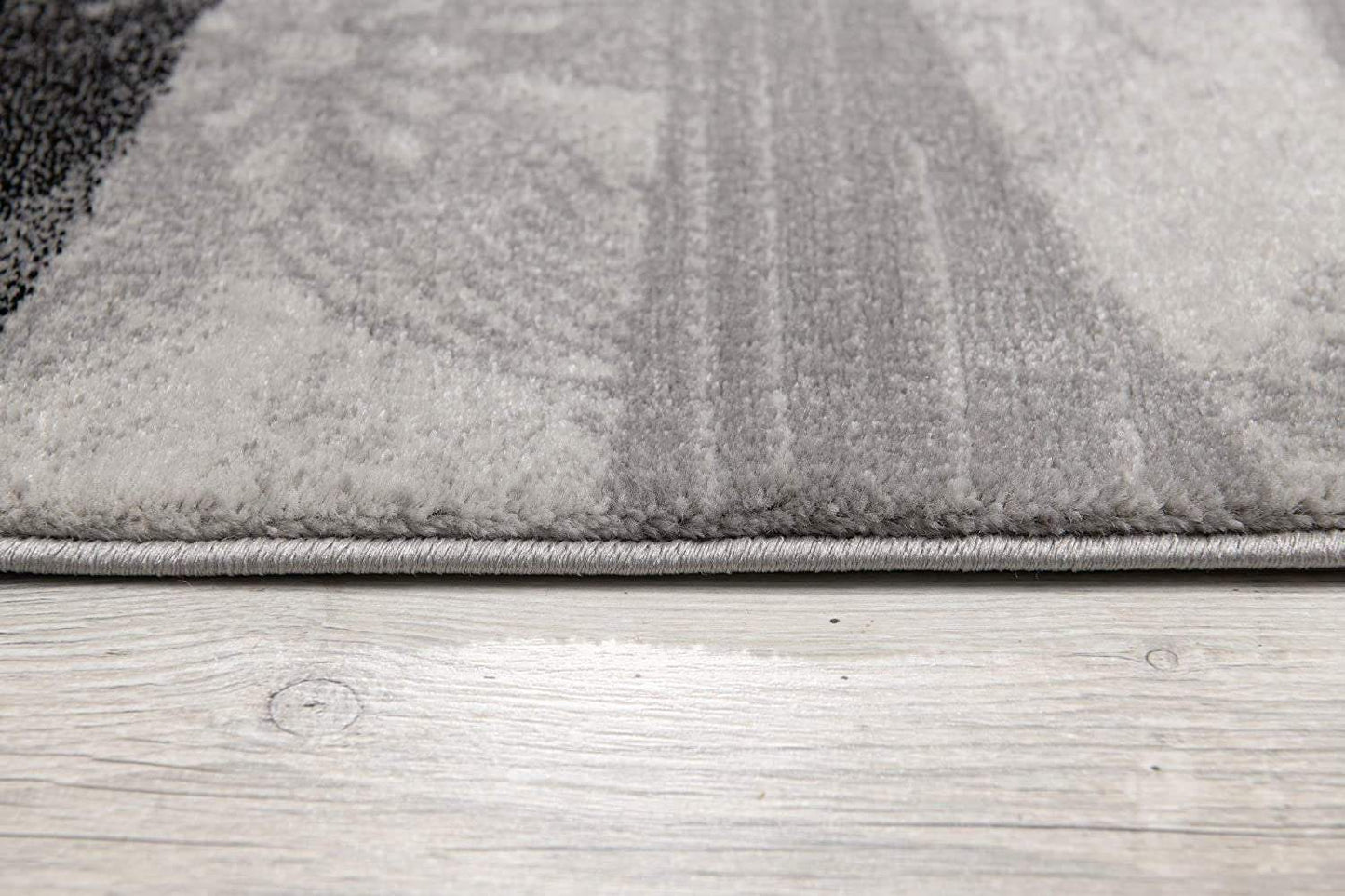 4' X 6' Gray Abstract Power Loom Area Rug - Homeroots - Flyclothing LLC