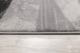4' X 6' Gray Abstract Power Loom Area Rug - Homeroots - Flyclothing LLC