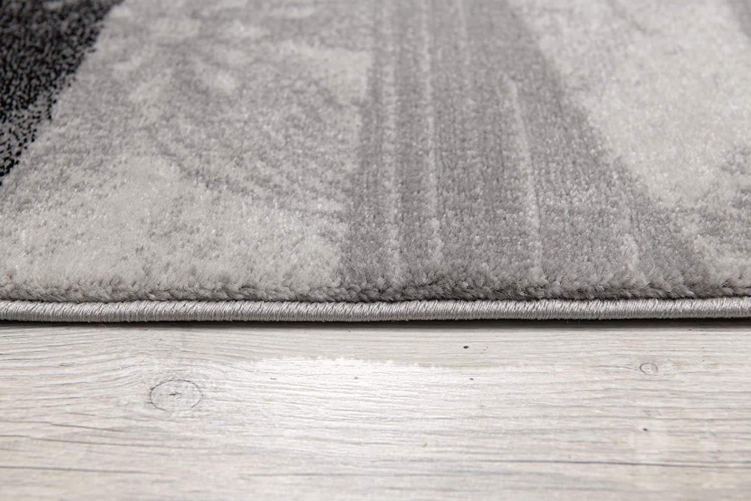 4' X 6' Gray Abstract Power Loom Area Rug - Homeroots - Flyclothing LLC