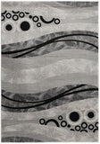 5' X 7' Gray Abstract Dhurrie Area Rug - Homeroots