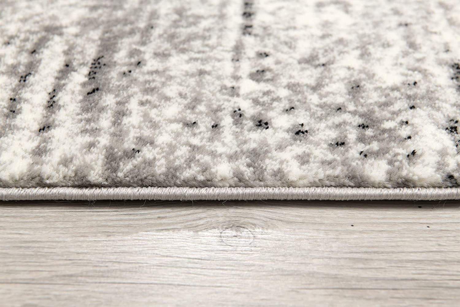 4' X 6' Gray Abstract Power Loom Area Rug - Homeroots - Flyclothing LLC