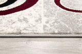 20' Red Abstract Dhurrie Runner Rug - Homeroots