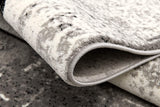 2' X 4' Gray Damask Dhurrie Area Rug - Homeroots