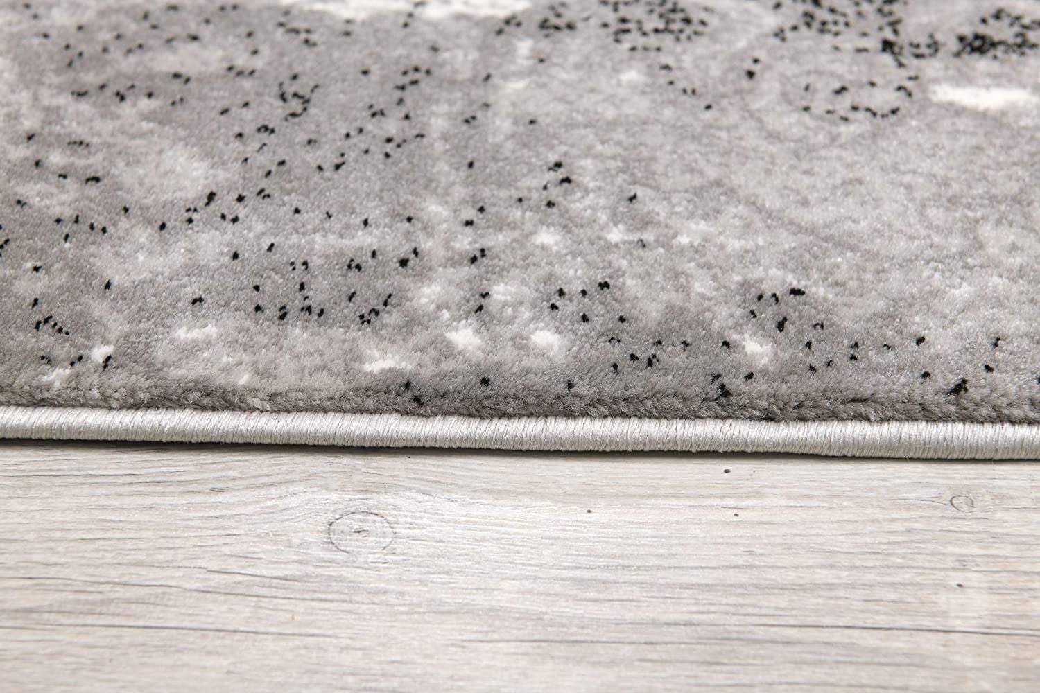 8' X 10' Gray Damask Dhurrie Area Rug - Homeroots - Flyclothing LLC