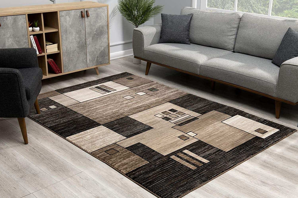 6' X 9' Beige Abstract Dhurrie Area Rug - Homeroots - Flyclothing LLC