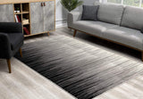 4' X 6' Black Abstract Power Loom Area Rug - Homeroots - Flyclothing LLC