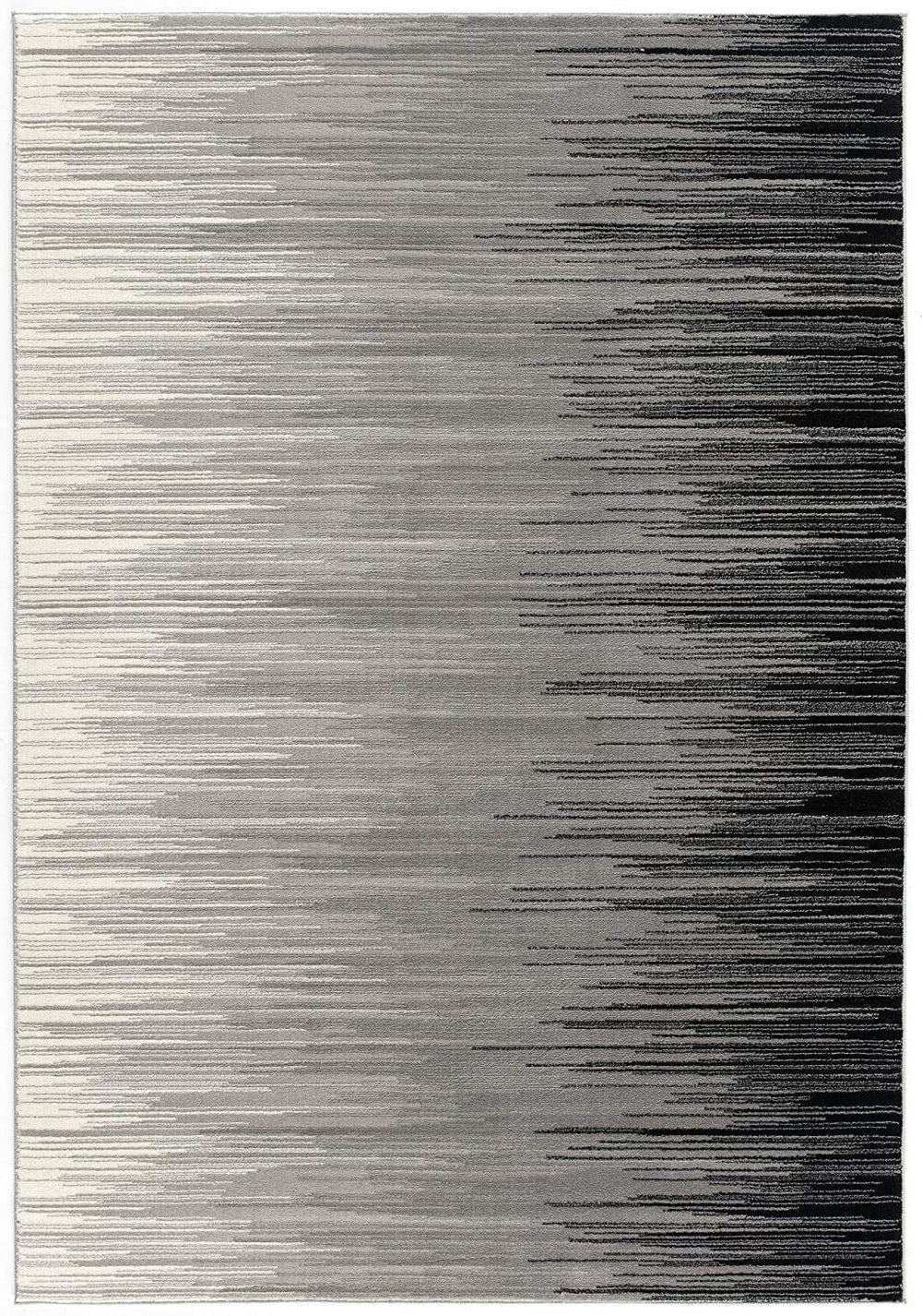 6' X 9' Black Abstract Dhurrie Area Rug - Homeroots - Flyclothing LLC
