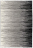 6' X 9' Black Abstract Dhurrie Area Rug - Homeroots