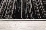 6' X 9' Black Abstract Dhurrie Area Rug - Homeroots - Flyclothing LLC