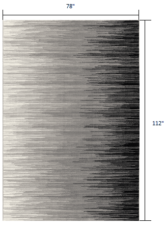 6' X 9' Black Abstract Dhurrie Area Rug - Homeroots - Flyclothing LLC