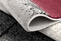 20' Gray Abstract Dhurrie Runner Rug