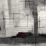 2' X 4' Gray Abstract Dhurrie Area Rug - Homeroots