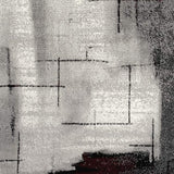 5' X 7' Gray Abstract Dhurrie Area Rug - Homeroots