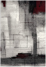 5' X 7' Gray Abstract Dhurrie Area Rug - Homeroots - Flyclothing LLC