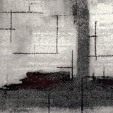 8' X 10' Gray Abstract Dhurrie Area Rug - Homeroots - Flyclothing LLC