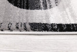 2' X 4' Gray Abstract Dhurrie Area Rug - Homeroots