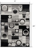 15' Gray Abstract Dhurrie Runner Rug - Homeroots