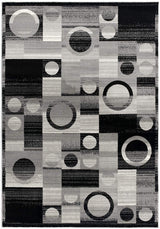 3' X 5' Gray Abstract Power Loom Area Rug - Homeroots - Flyclothing LLC