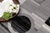 3' X 5' Gray Abstract Power Loom Area Rug - Homeroots - Flyclothing LLC