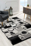 5' X 7' Gray Abstract Dhurrie Area Rug - Homeroots - Flyclothing LLC