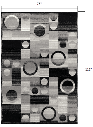 6' X 9' Gray Abstract Dhurrie Area Rug - Homeroots - Flyclothing LLC