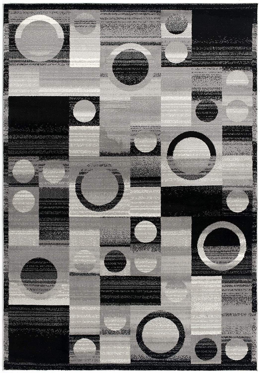 8' X 10' Gray Abstract Dhurrie Area Rug - Homeroots - Flyclothing LLC
