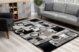 8' X 10' Gray Abstract Dhurrie Area Rug - Homeroots - Flyclothing LLC