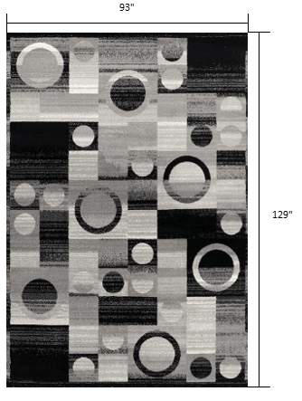 8' X 10' Gray Abstract Dhurrie Area Rug - Homeroots - Flyclothing LLC