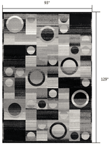 8' X 10' Gray Abstract Dhurrie Area Rug - Homeroots - Flyclothing LLC