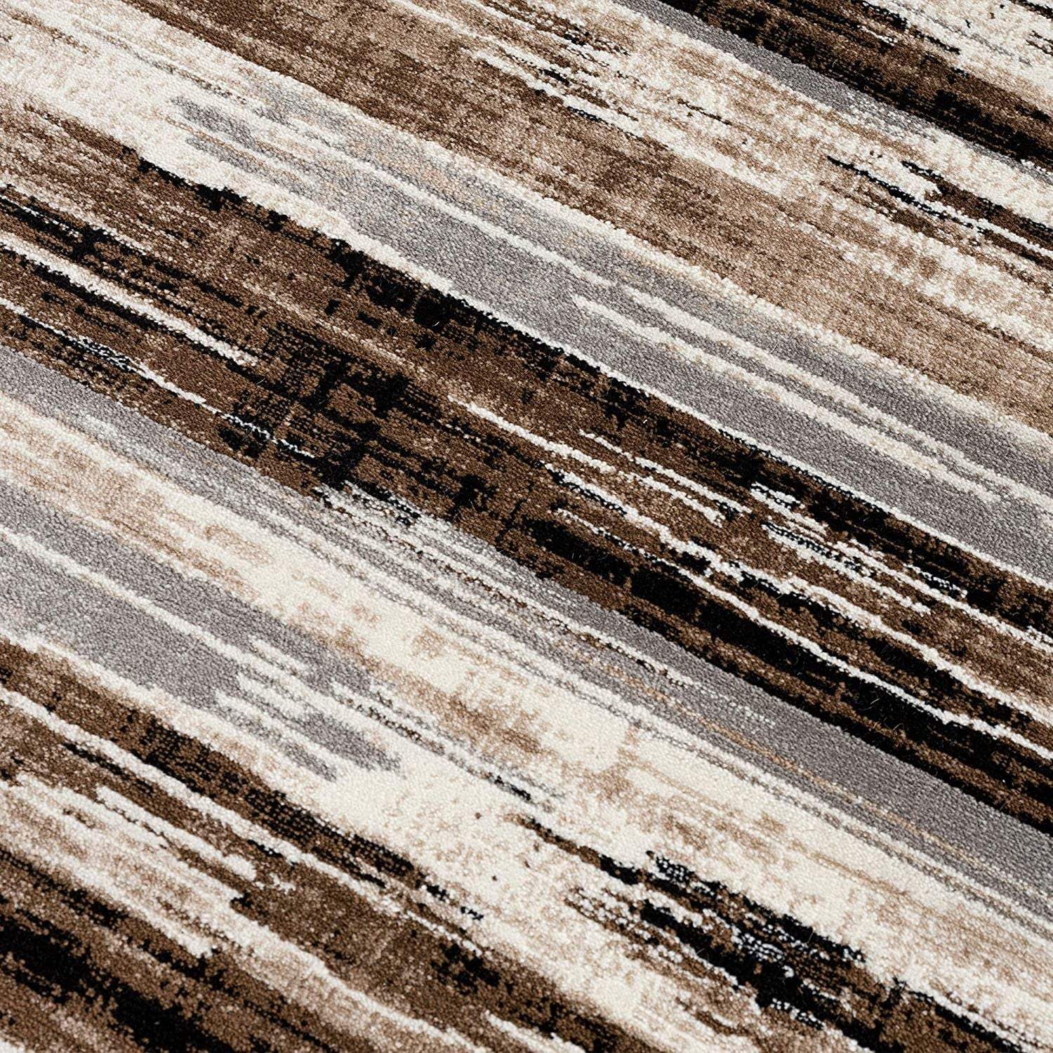 2' X 8' Beige Rustic Strokes Runner Rug - Homeroots - Flyclothing LLC