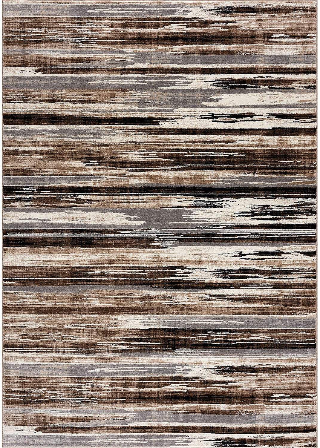 2' X 8' Beige Rustic Strokes Runner Rug - Homeroots - Flyclothing LLC