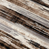 13' Runner Beige Striped Dhurrie Runner Rug - Homeroots