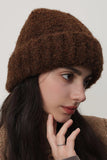 Solid Color Thermal Knit Hat - Trendsi