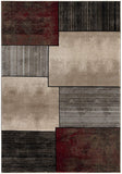 2' X 4' Brown Abstract Dhurrie Area Rug - Homeroots