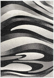 2' X 4' Gray Abstract Dhurrie Area Rug - Homeroots