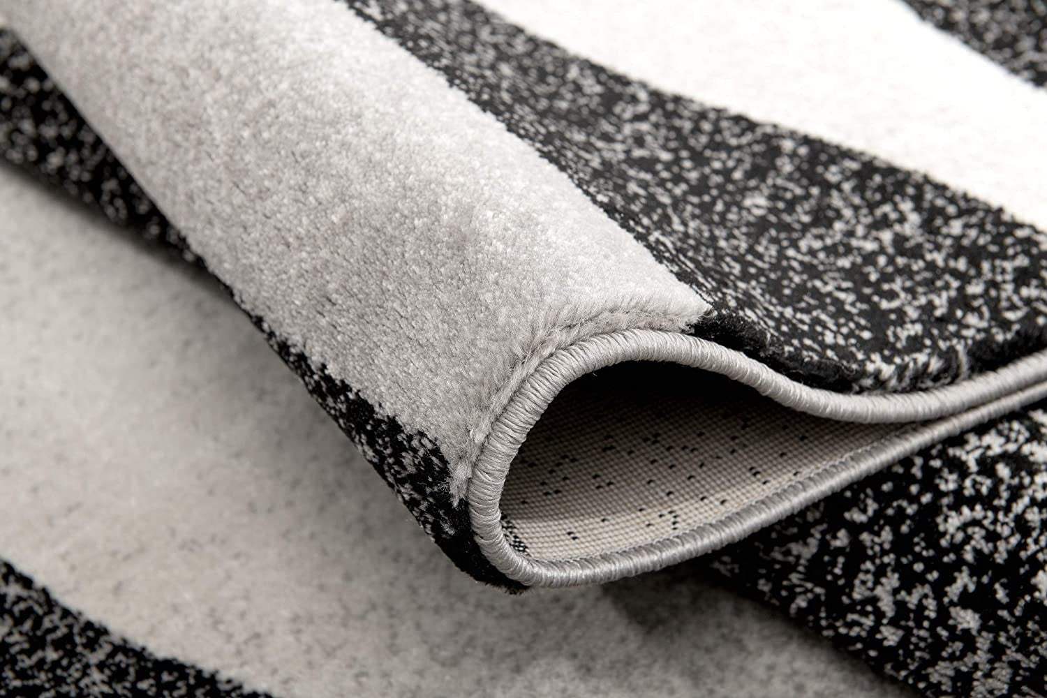 4' X 6' Gray Abstract Power Loom Area Rug - Homeroots - Flyclothing LLC