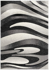 5' X 7' Gray Abstract Dhurrie Area Rug - Homeroots - Flyclothing LLC