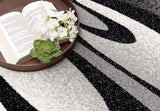 5' X 7' Gray Abstract Dhurrie Area Rug - Homeroots - Flyclothing LLC