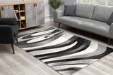 5' X 7' Gray Abstract Dhurrie Area Rug - Homeroots - Flyclothing LLC