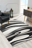 6' X 9' Gray Abstract Dhurrie Area Rug - Homeroots - Flyclothing LLC