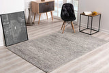 5' X 8' Blue And Gray Distressed Area Rug