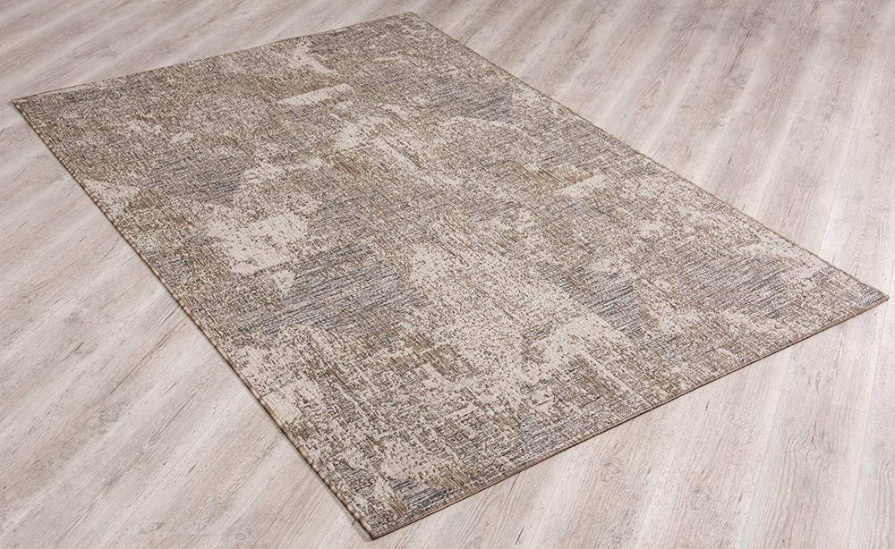 3' X 5' Ivory Distressed Diamonds Area Rug - Homeroots - Flyclothing LLC