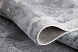 5' X 7' Blue Abstract Power Loom Area Rug - Homeroots