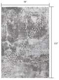 6' X 9' Blue Abstract Power Loom Area Rug - Homeroots